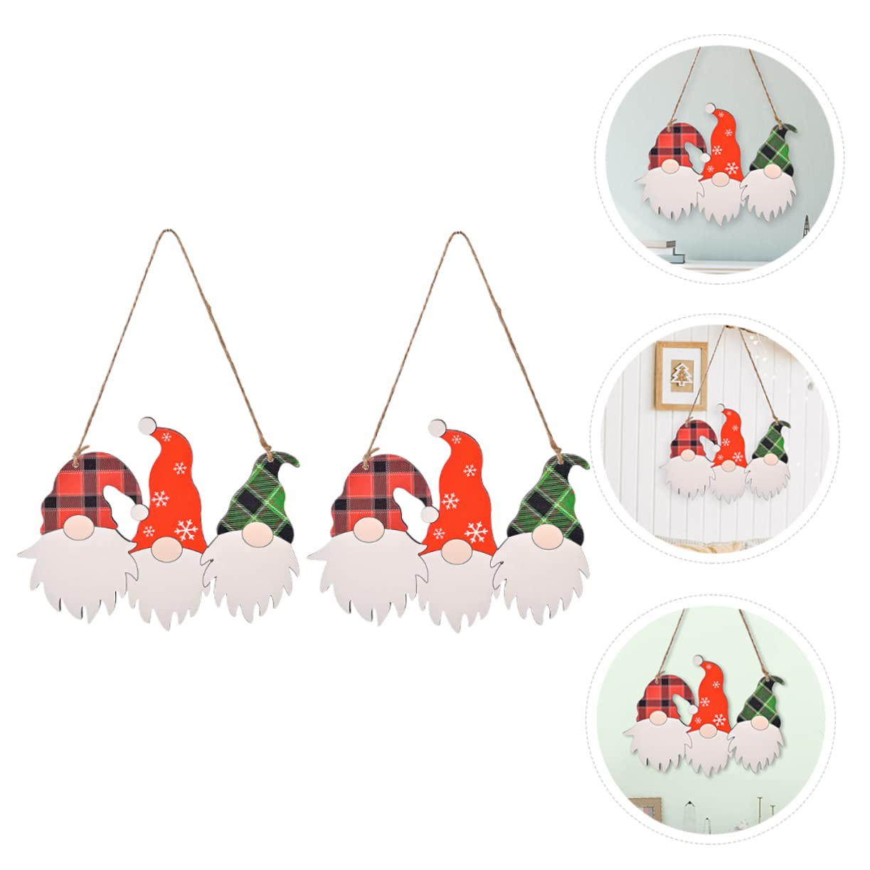 MAGICLULU 7 Sätze Hausnummer Festival Tür Außenschild Willkommen Zuhause Banner Weihnachtsschmuck Baumbanner Weihnachts Hängegirlanden Glocken Weihnachtsgläser 2 Stück * 7