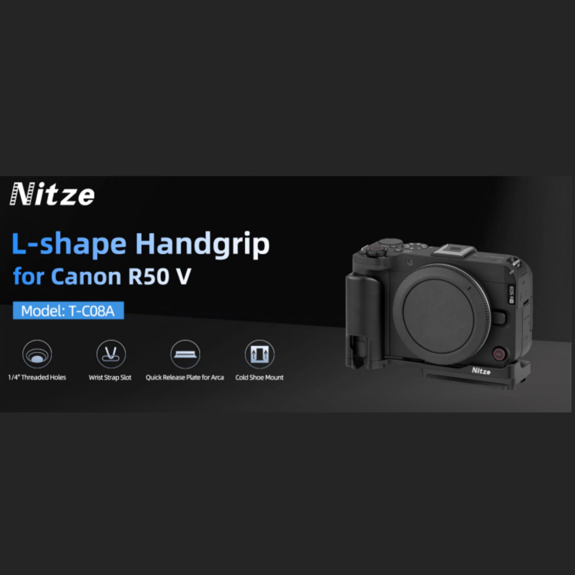 Amazon | カメラグリップ Nitze R50V L字型ハンドグリップ Canon R50 V