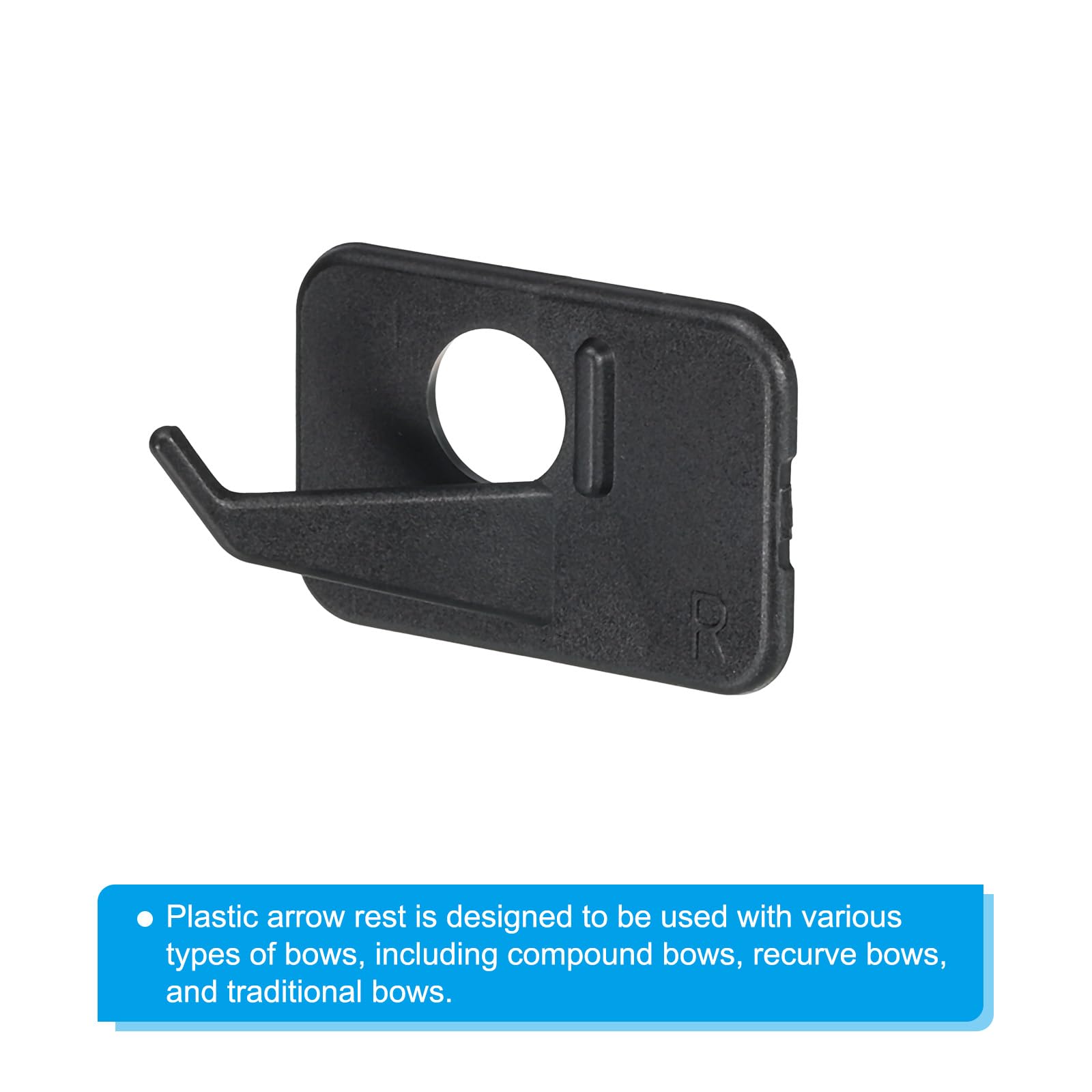 PATIKIL Flèche Repos, 12 Paquet Plastique Adhésif Tir Arc Flèche Support pour Droitier Main Composé Arc Classique Arc