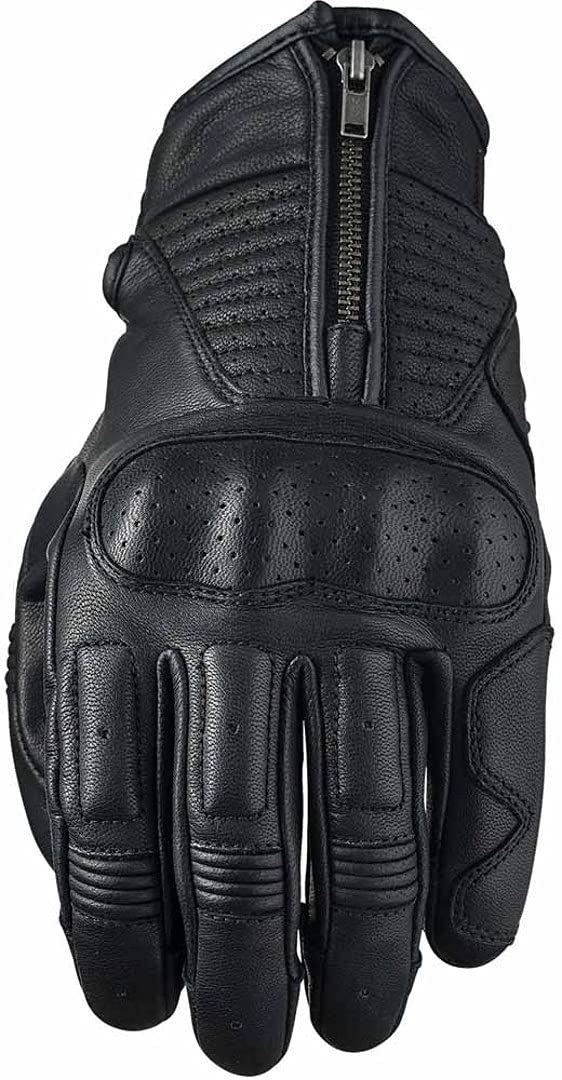 Five Kansas - Guantes de Moto para Adulto, Color Negro y grande