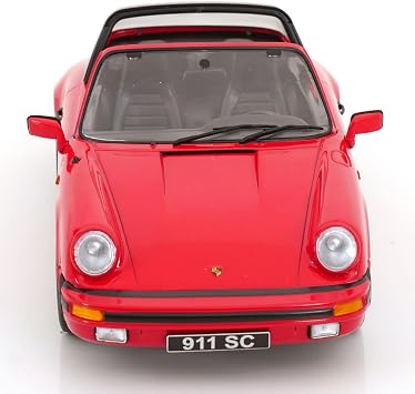 KK Scale KKDC180845 - Porsch 911 SC Targa Red 1983 - 1:18 Scale - Model Car