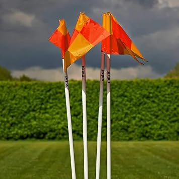 Mitre Foldable Football Corner Flags | Set of 4 | Training Equipment Flags
