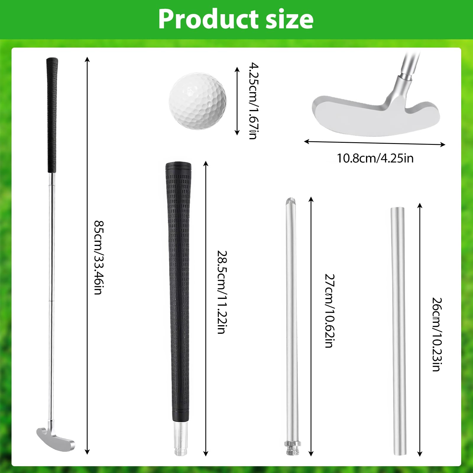 Juego de entrenamiento de swing de golf ajustable, retráctil, para entrenamiento de golf en interiores y exteriores, regalo para hombres y mujeres