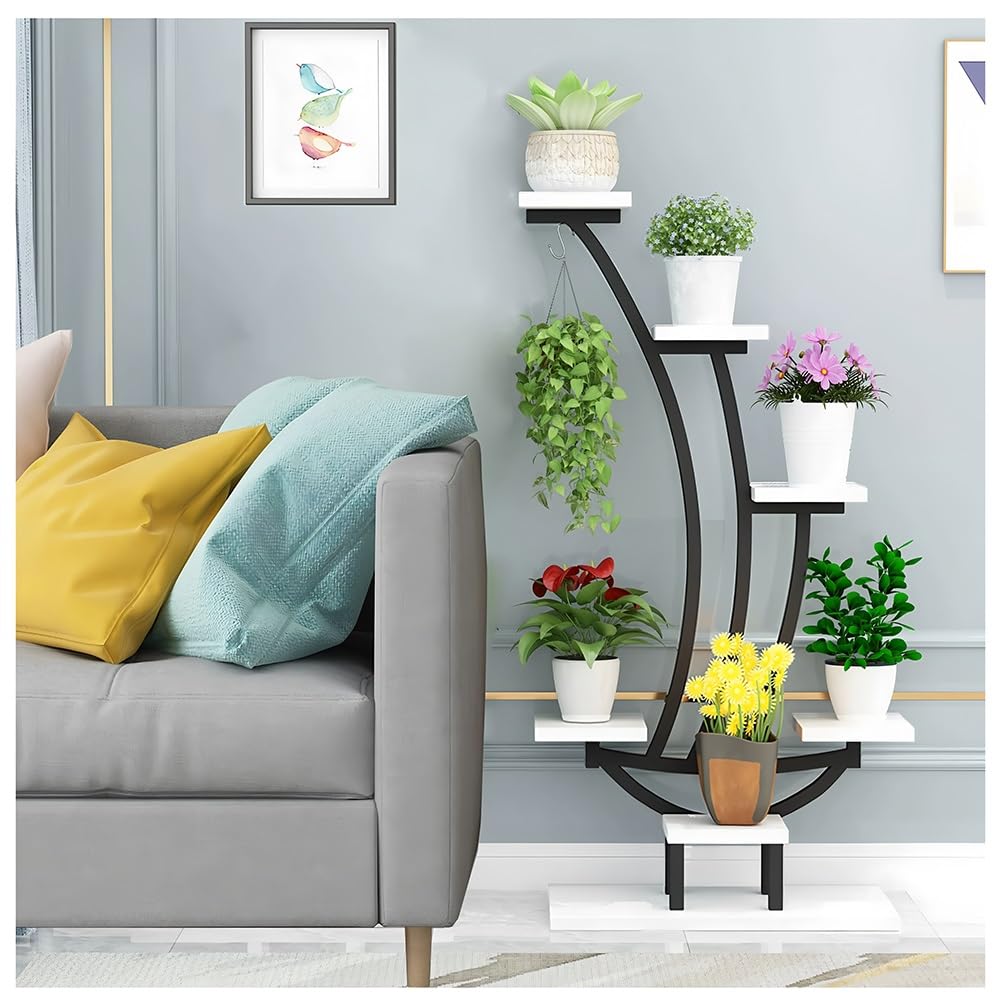 Étagère à plantes haute pour gagner de la place et suspendre vos fleurs de salon