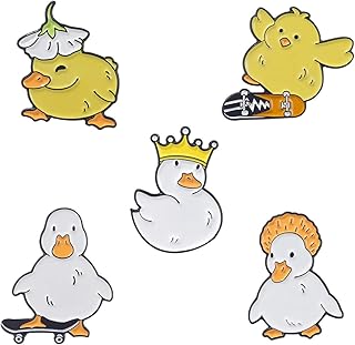 Funny Enamel Brooch Pins Cute Cartoon Animal Brooches Pins Kawaii Nature Outdoors Lapel Badge Brooch Pins for Lanyards Backpacks Clothes Hats Jackets