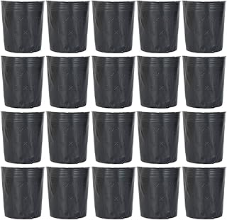 HEMOTON 300Pcs Vaso de Plástico para Plantas de Viveiro Vaso de Berçário Flexível Começando Vasos de Flores Recipiente de Plantas de Flores para Mudas Suculentas E Transplante de Corte