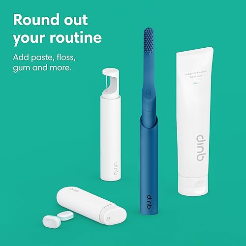 Miniatura 6 de Quip Cepillo de dientes sónico inteligente recargable para adultos, cepillo de dientes eléctrico cronometrado con Bluetooth y aplicación de