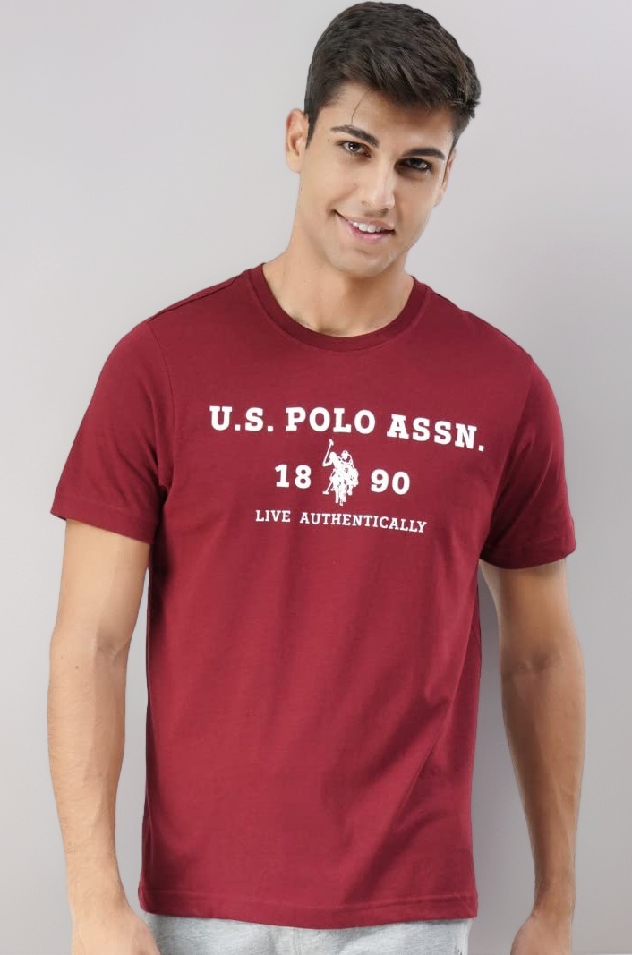 Men's Cotton Regular Fit Comfort Fit Brand Print I683 T-Shirt - Pack of 1