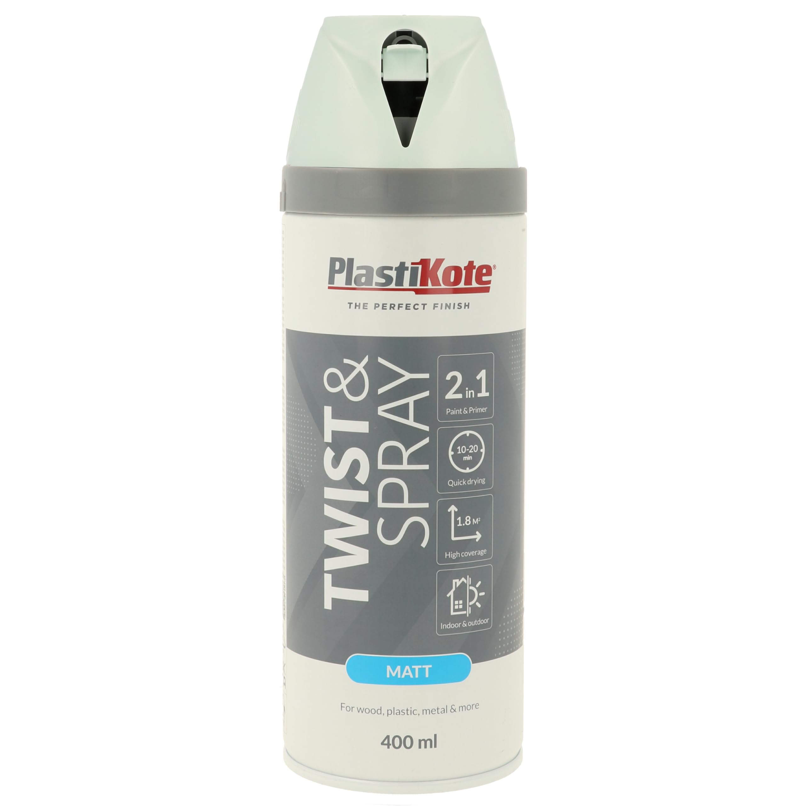 PlastiKote Twist & Spray Matt Duck Egg Blue 400ml PKT23113