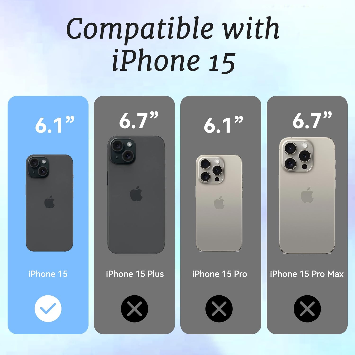 for iPhone 15 Case, Psychedelic UFO Fireworks Pattern with Rainbow Beams, Military-Grade Drop Protection, Cute Cosmic Soft Slim TPU Protective Cover with Camera Protection for Teens - Image 4