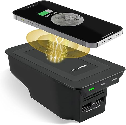 Cargador de teléfono inalámbrico de coche para Volvo 2017-2025 XC90 XC60 S90 S60 V90 V60 2025 2024 2023 2022 2021 2020 2019 2018 2017 Accesorios de