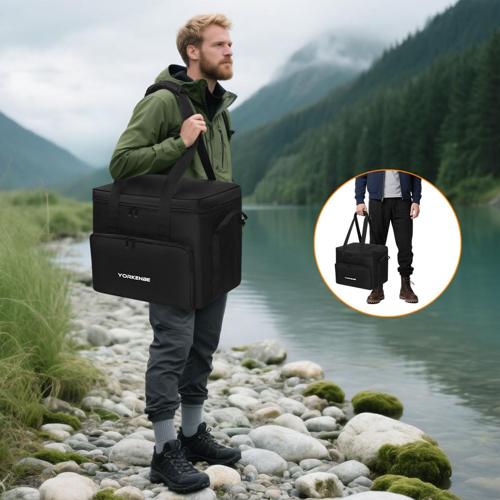 Étui de transport compatible avec Jackery Explorer 2000 V2, résistant à l'eau, sac de rangement rembourré portable pour station d'alimentation, pour les voyages en camping-car, le camping en