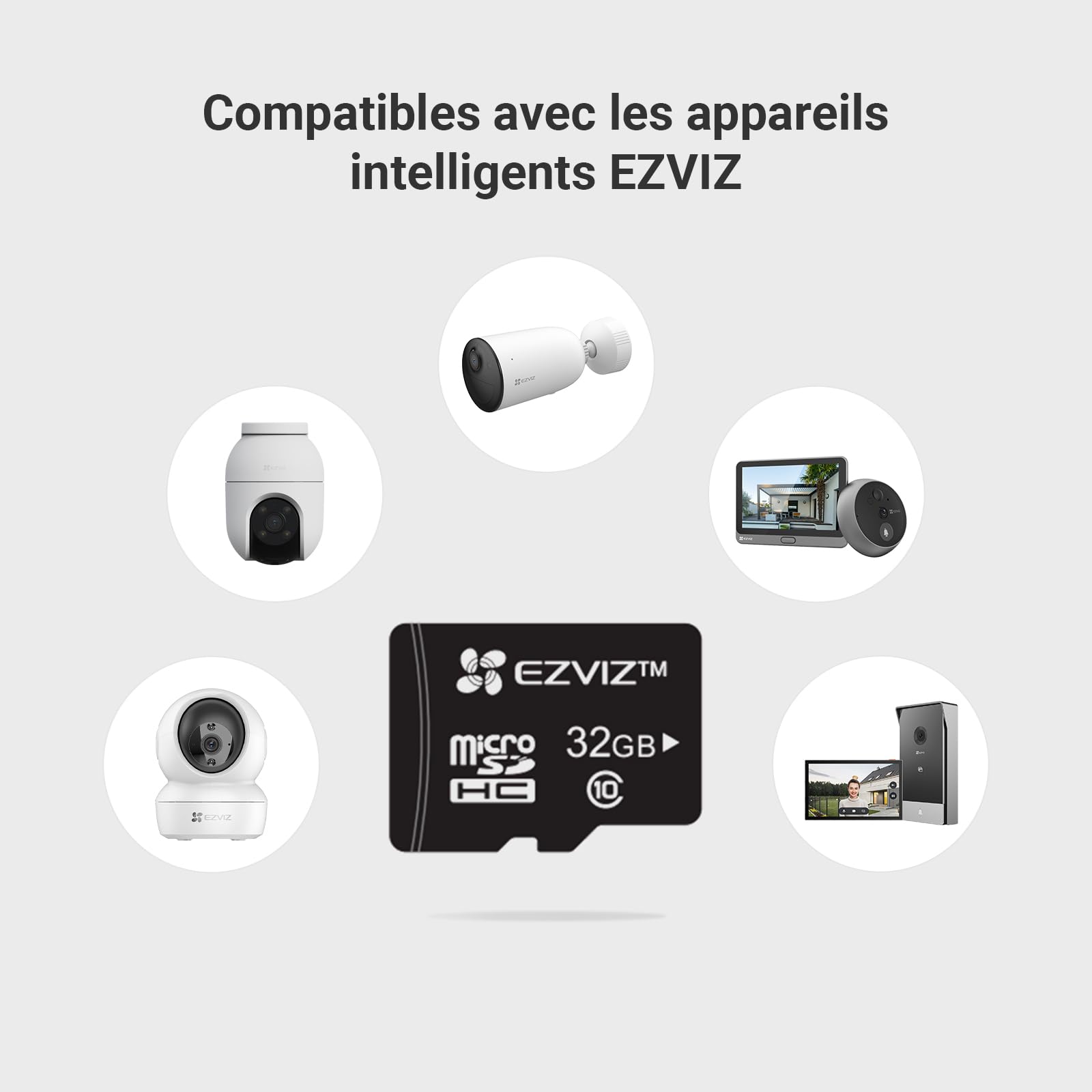 EZVIZ 32Go Carte Micro SD SDHC Class 10 UHS-I 90MB/s