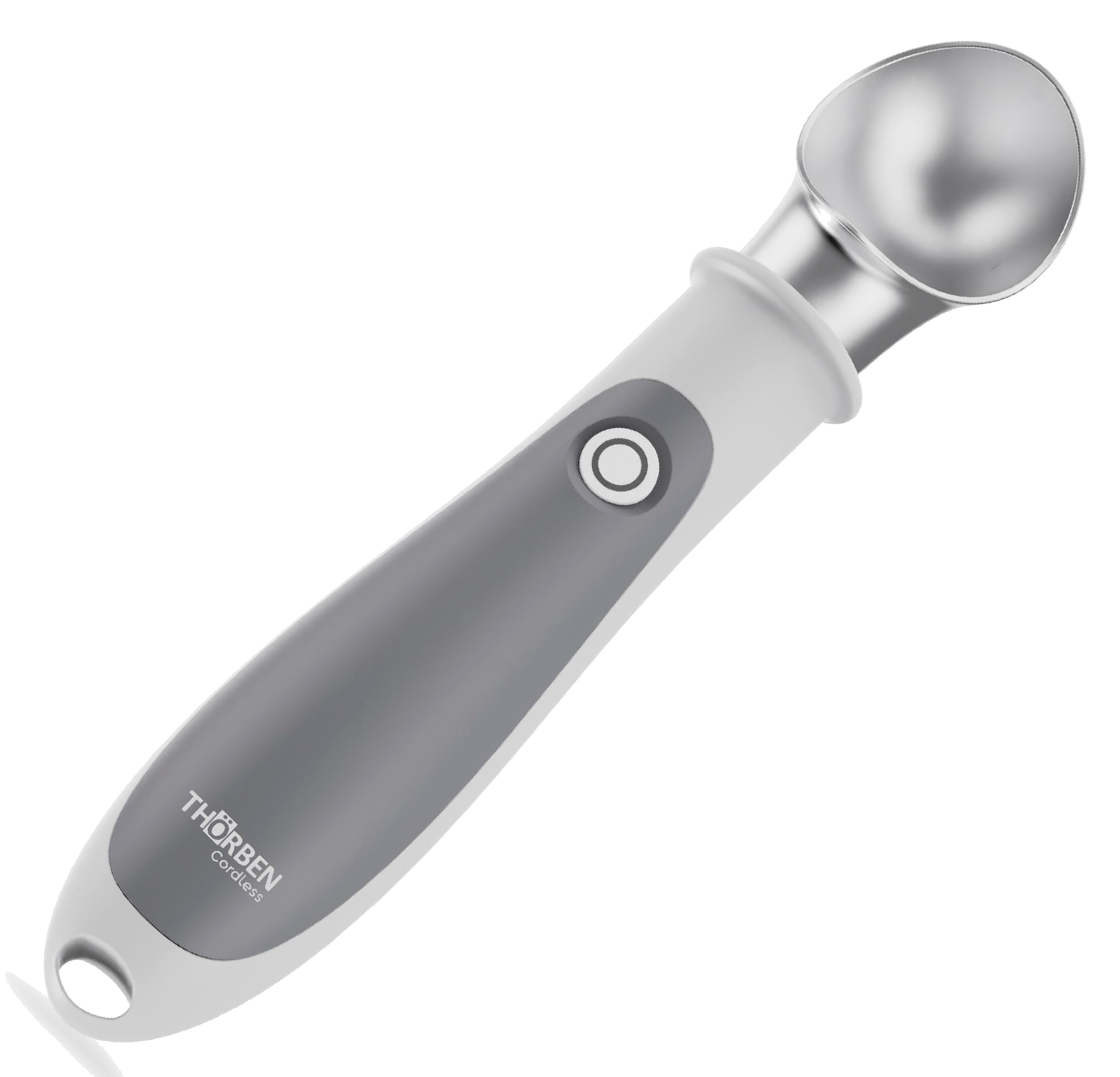 Thörben Cuillère à glace électrique chauffée, rechargeable USB-C, double niveau de chaleur 45 °C et 60 °C, pour prendre de la glace facilement et sans effort, matériaux de qualité alimentaire