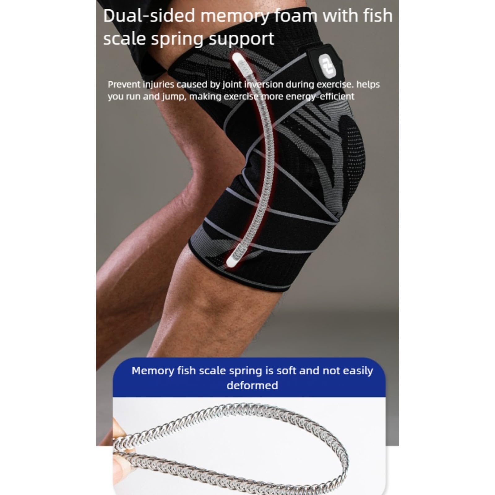 Rodillera, manga de apoyo ajustable para alivio de molestias en las articulaciones y protección de lesiones deportivas, unisex
