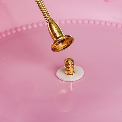 Miniatura 4 de Fasmov Paquete de 3 soportes de plástico para cupcakes de 3 niveles, platos de postre para tartas, frutas, dulces, torre de exhibición reutilizable