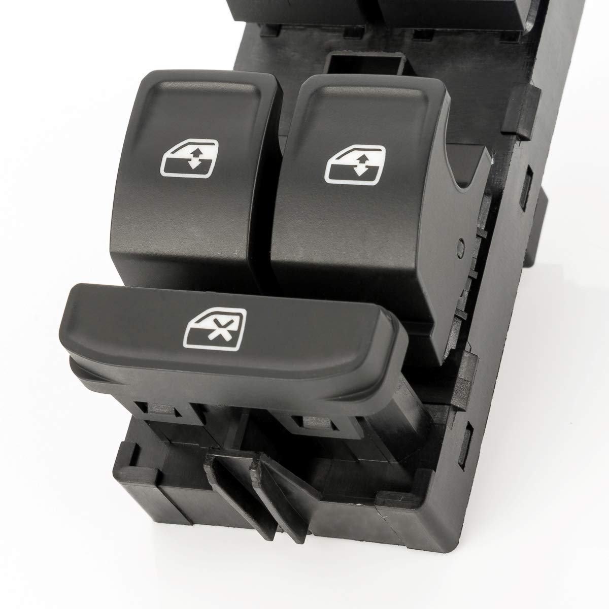 LST Fensterheber Schalter links schwarz kompatibel mit Cupra Ateca Formentor Leon Terramar Seat Skoda Elroq Enyaq Fabia Kamiq Karoq Kodiaq Octavia Scala Superb VW Arteon Golf Passat Polo Tayron Touran
