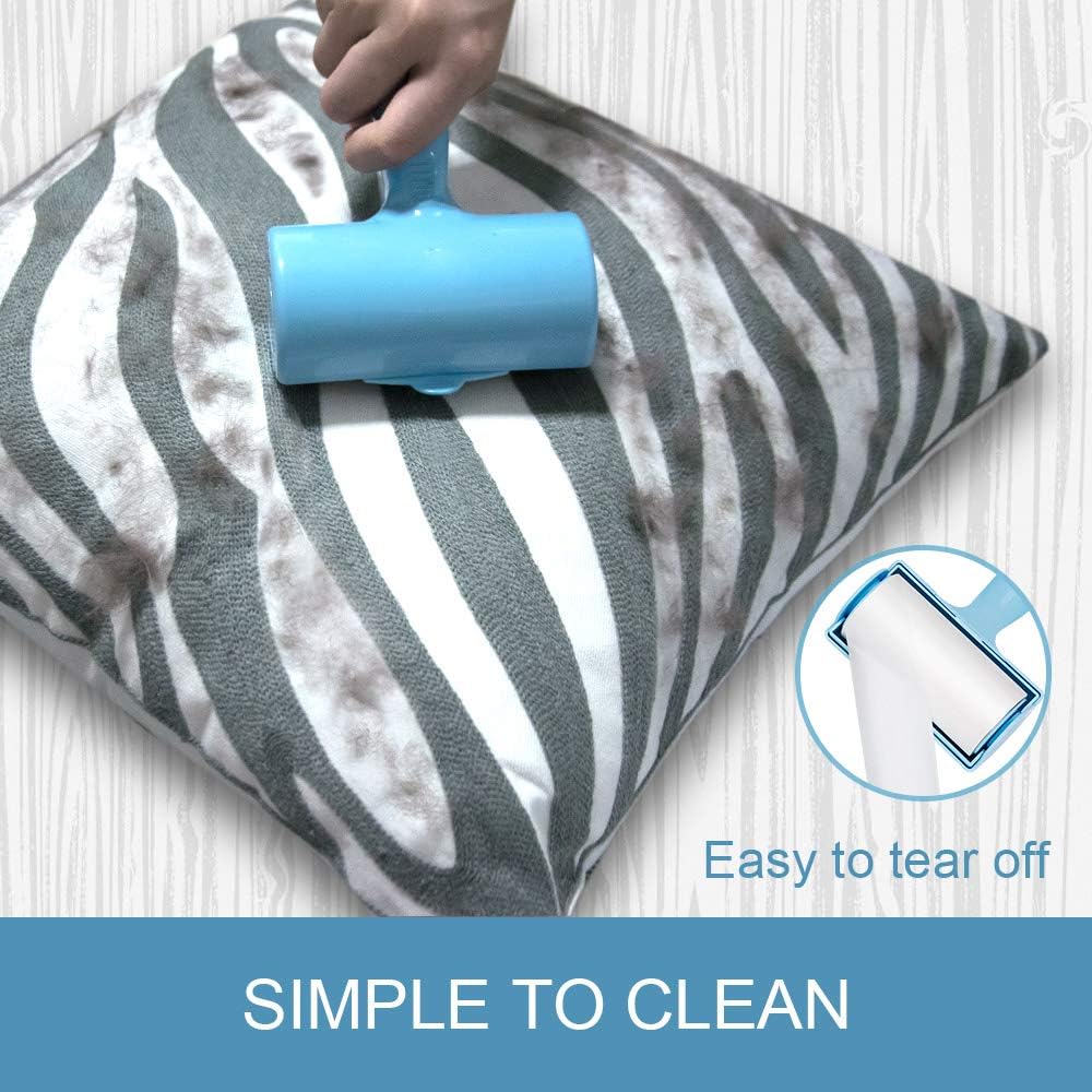 Lint Roller - Pet Hair Remover Rollers - Extra Sticky Lint Remover Brush with 3 Refills, 240 Sheets Total - Best for Dog & Cat Fur Removal (1 Lint Roller + 3 Refills)
