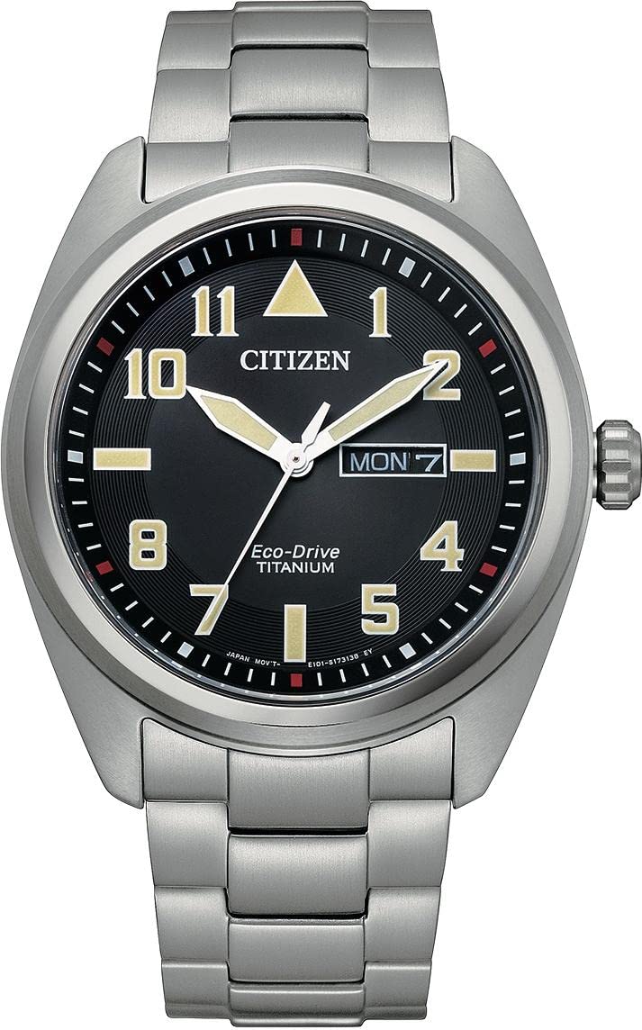 Citizen Herren Analog Eco-Drive Armbanduhr Titan