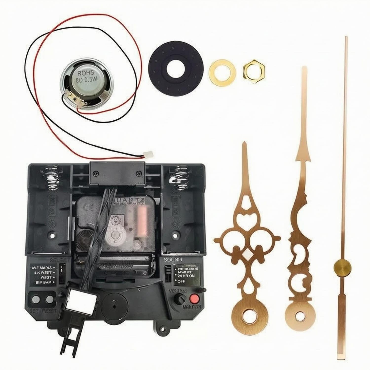 Clock Movement Mechanism Replacement | Clock Movement Mechanism Replacement Abs And Metal Quartz Motor DIY Repair Part-picture-18