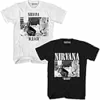 NIRVANA Tシャツ 黒 GOOD ROCK SPEED｜NIRVANA 半袖Tシャツ PIGMENT SMILE T-SHIRT