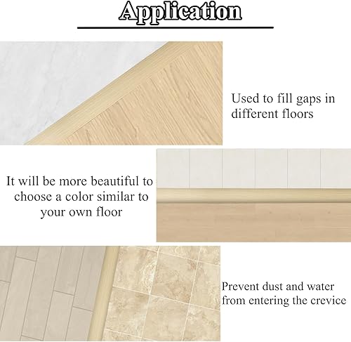 Miniatura 4 de Greymond Tira de transición de piso de 10 pies x 3 pulgadas, laminado adhesivo de vinilo para unir huecos de piso, alfombra, cubierta de umbral,