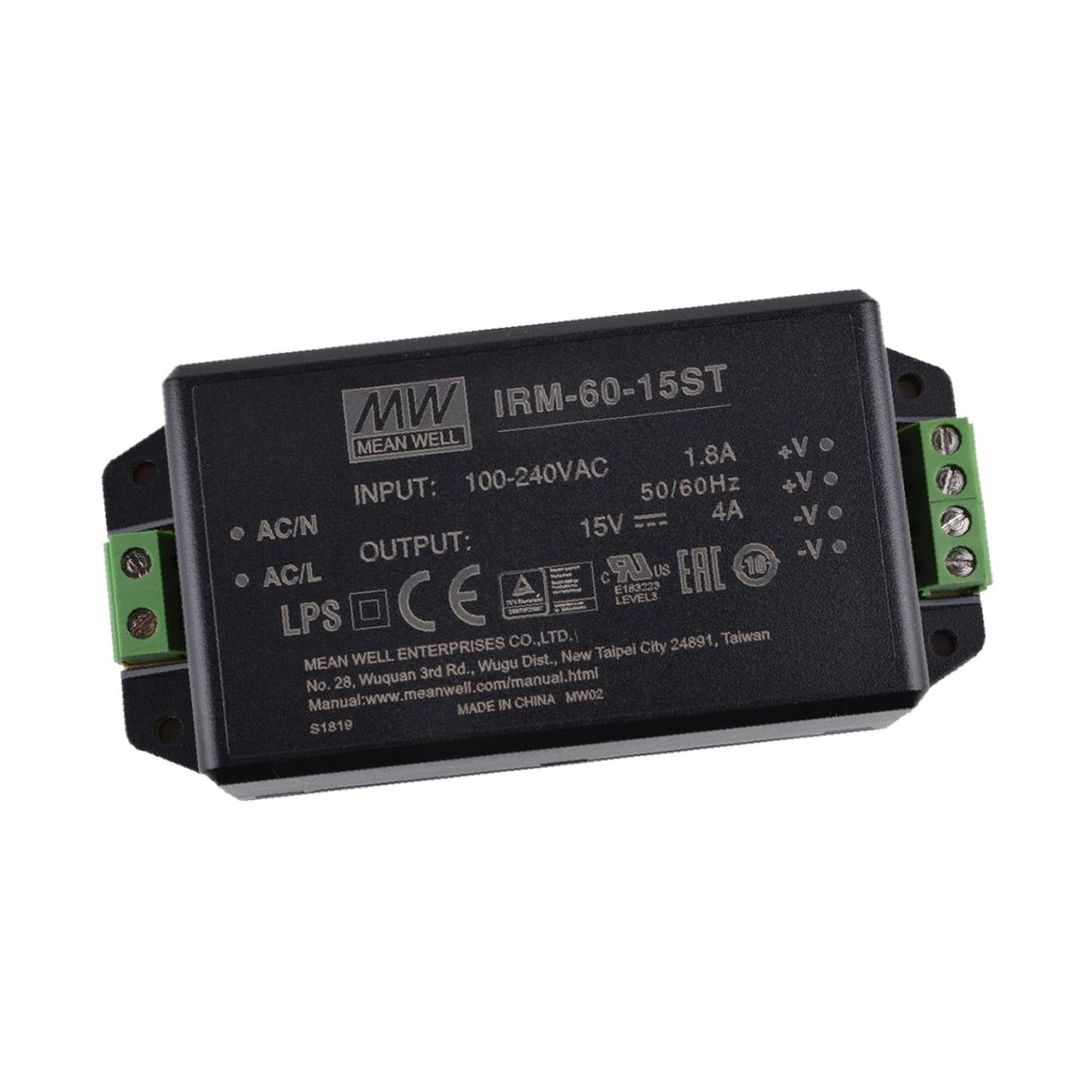 Industrial Open Frame 60W 15V 4A IRM-60-15ST AC-DC SMPS IRM-60 Series Switching Power Supply