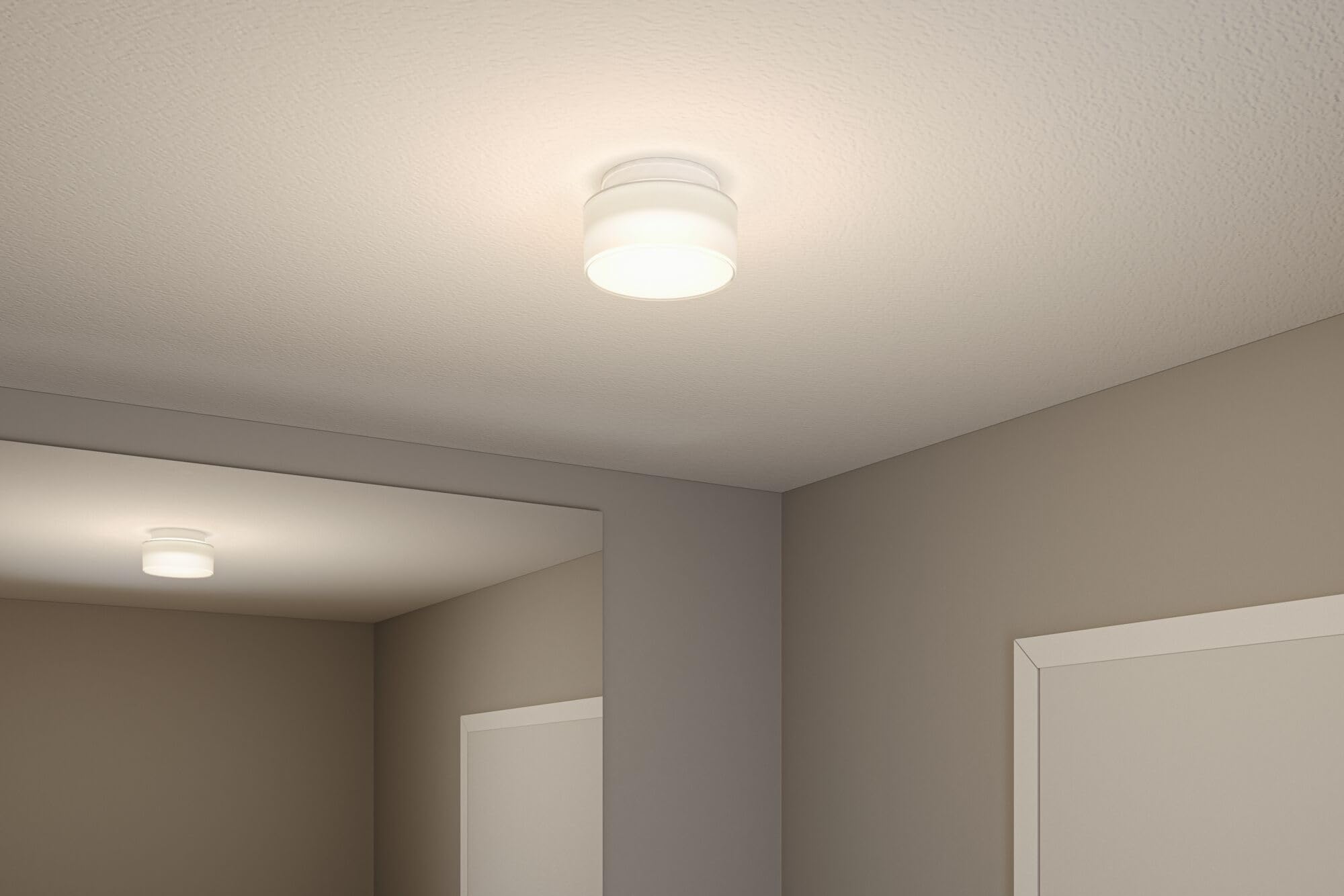 Paulmann 71081 LED Deckenleuchte Maro IP44 3000K 430lm 230V 6,8W Weiß Badleuchte