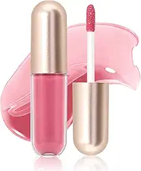 KISSIO Brilho labial volumoso, brilhante e fresco, deixa os lábios volumosos e hidratantes, o brilho labial contém hortelã-pimenta e cera de abelha, sem crueldade, 5,4 g, licor 04