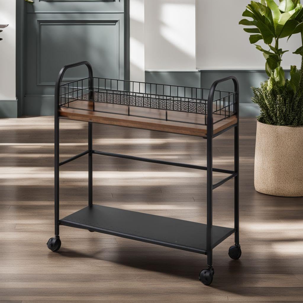 スリムなワゴン お手入れ簡単 キャスター付き 移動も楽々