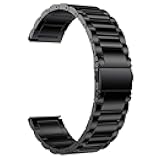 Titanium Watch Band for Garmin Vivoactive 6/5, Quick Release 20mm Titanium Lightweight Metal Wrist Strap with Stainless Steel Buckle for Venu Sq 2 / Venu 2 Plus