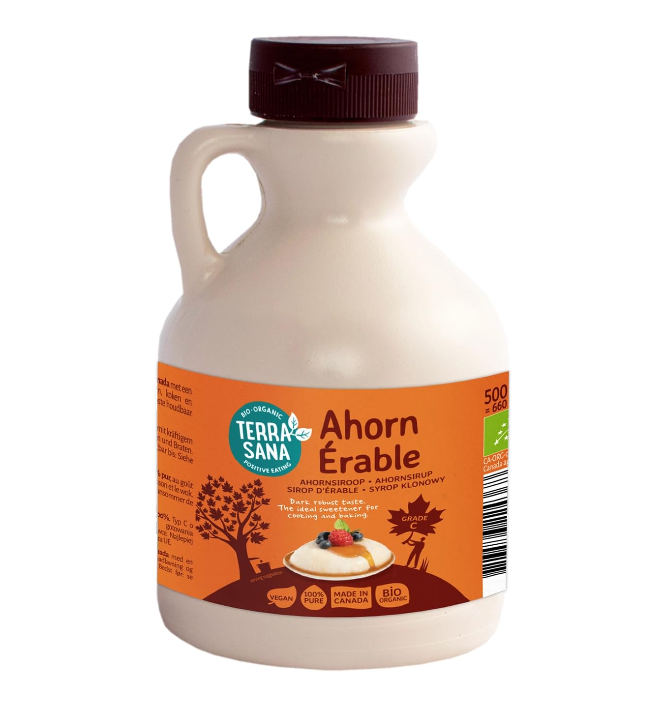 Terrasana Sirope De Arce Puro, Grado C (En Jarra) 500 Ml 500 Ml 500 ml