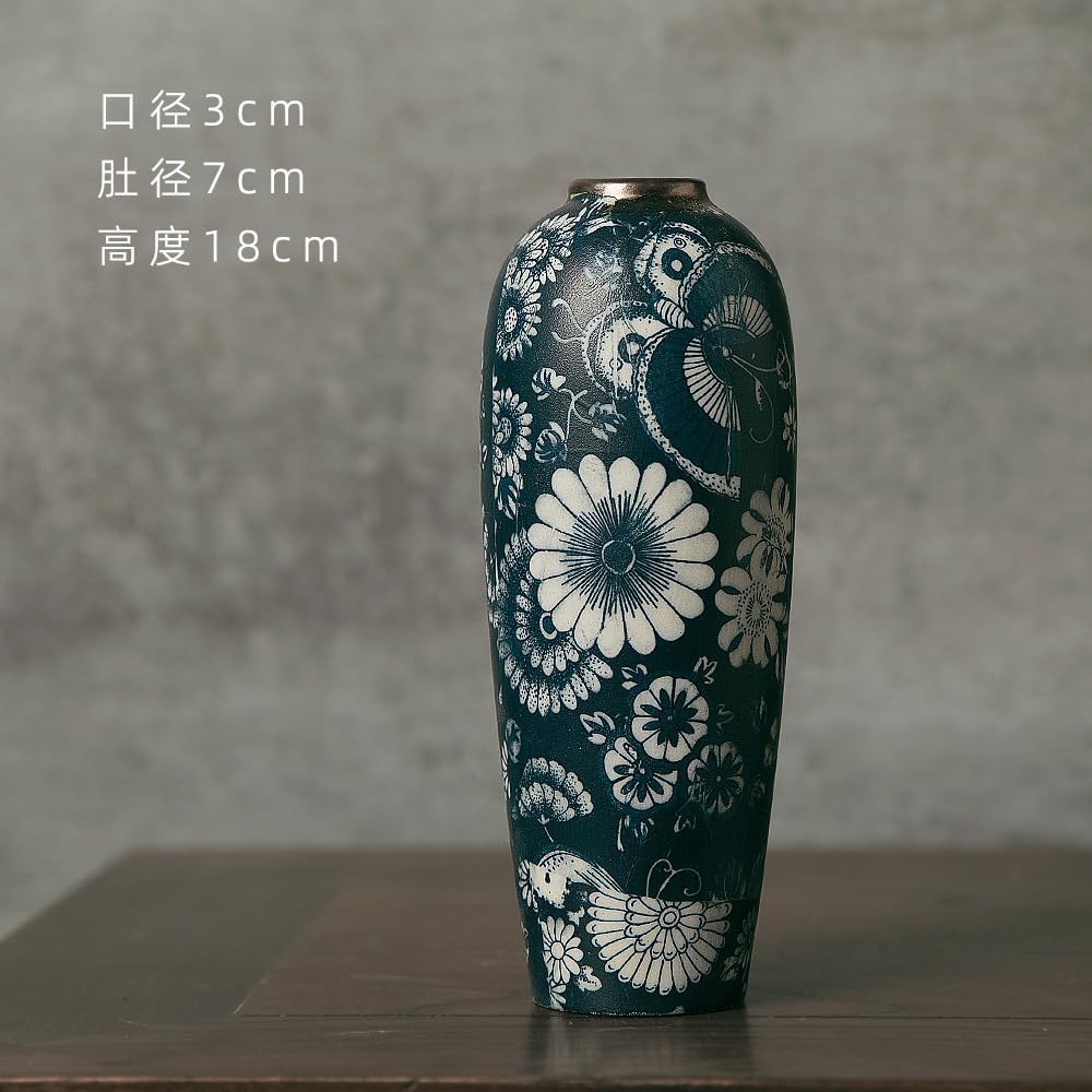 中国の花瓶、芸術装飾の花瓶、 18 センチメートル景徳鎮中国