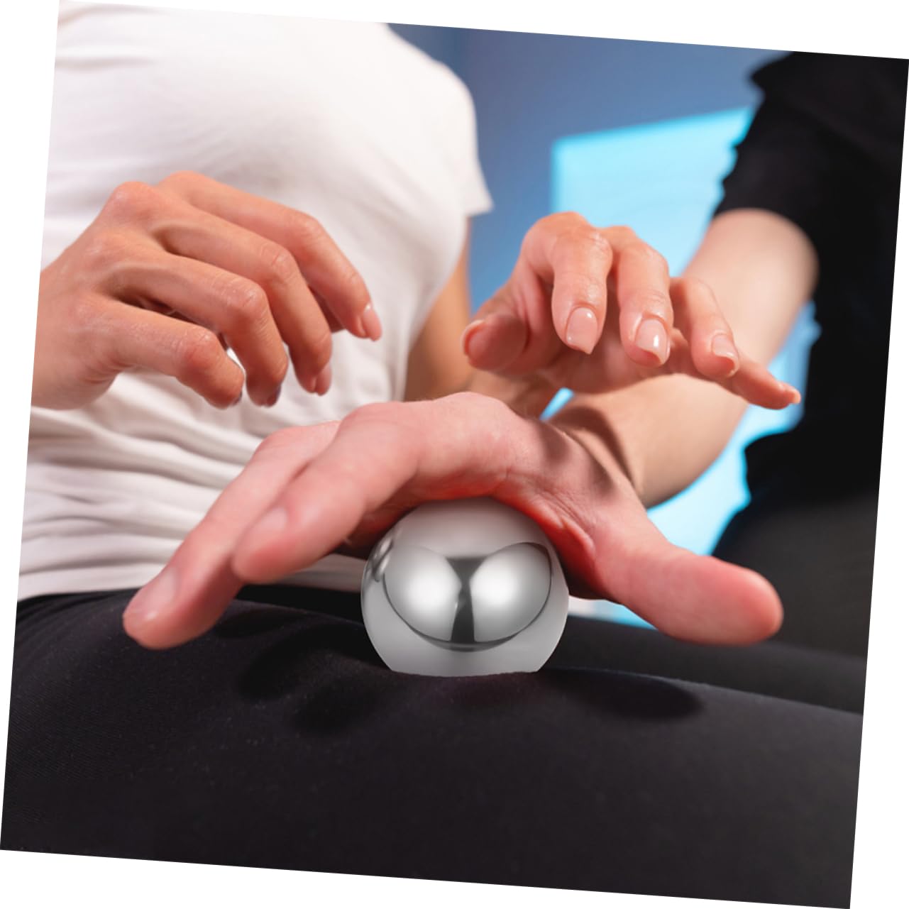 ERINGOGO 2 Paar Baoding Bälle Aus Gehärtetem Edelstahl 52mm Hand Massagekugeln Für Muskelentspannung Und Krafttraining Tragbare Massagekugeln Für Hände Finger Handgelenke Und Arme