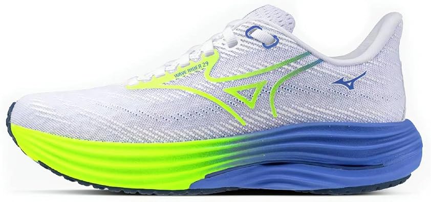 Mizuno Wave Rider 29 Women's Running Shoes, Black Sand/White/Black