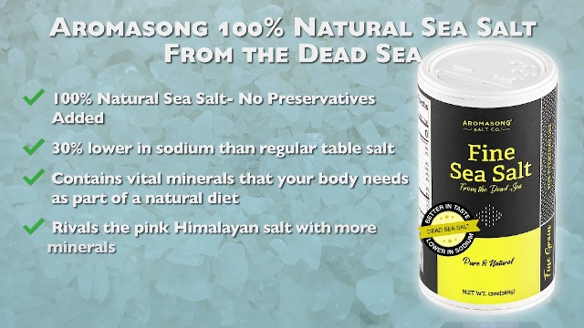 Amazon.com : Aromasong 100% Natural Sea Salt from the Dead Sea
