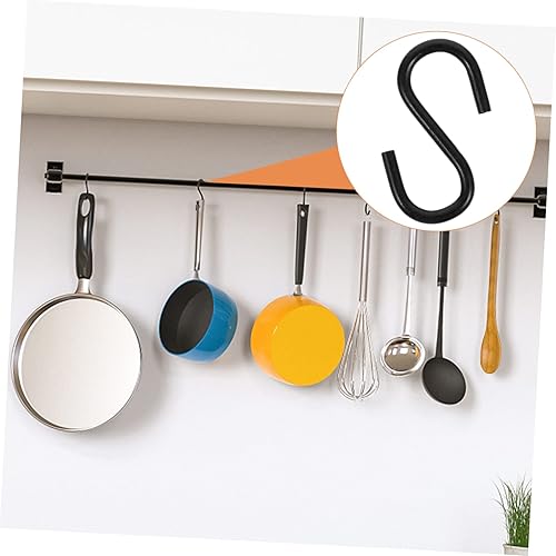 Miniatura 5 de Ganchos de almacenamiento para armario, 100 piezas de gancho en S, ganchos de metal pequeños, ganchos de carne para ahumador, suministros de llavero