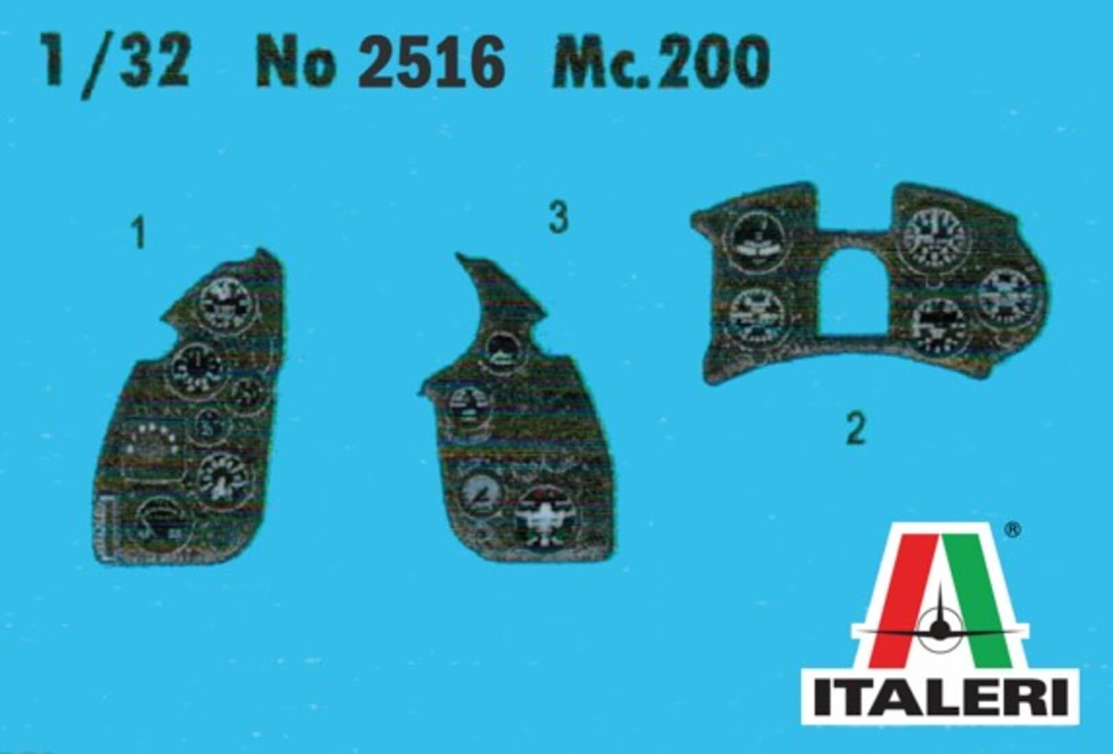 Italeri 2516 Macchi MC.200 Saetta, scala 1:32, Plastic Model Kit/Modello in plastica da montare