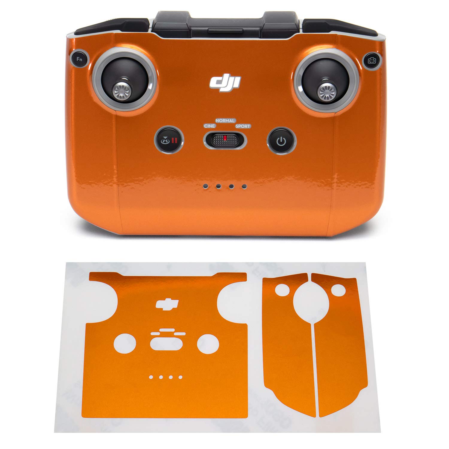 Wrapgrade Skin Sticker Set Compatible with DJI Mini 2 | Remote Controller (BUTTERFLY COPPER) — image 1