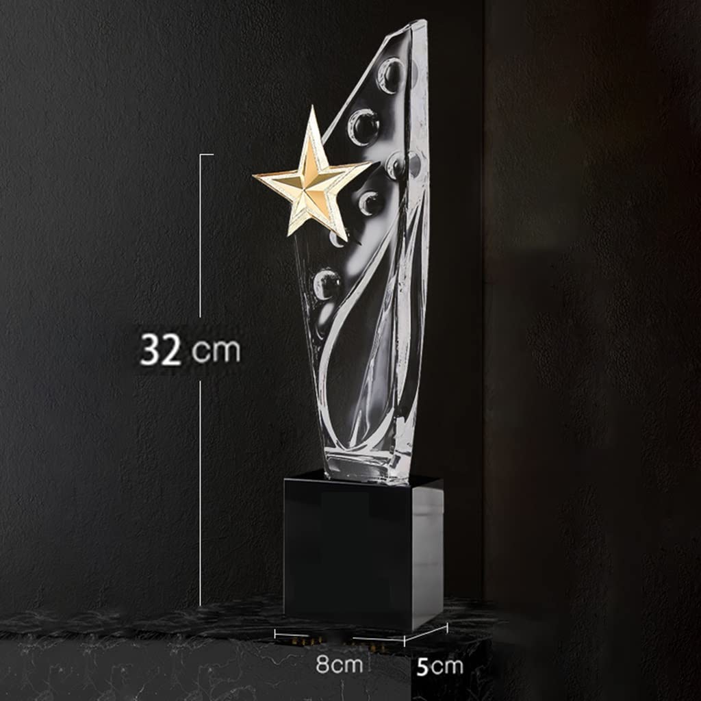 Trofeos, medallas y premios Trofeo Creativo De Cristal Transparente Trofeo De Empleado Destacado De La Empresa Trofeo De Honor De Campeón De Competición Trofeo De Los Premios Shining Star