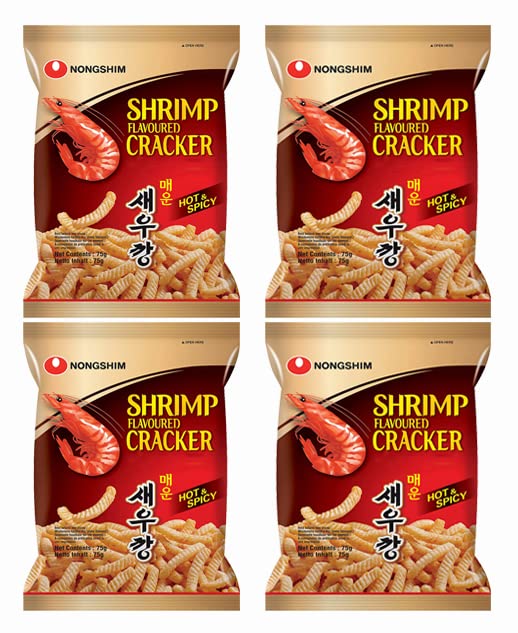 Nongshim Shrimp Flavoured Crackers Hot & Spicy 75g (ShrimpCrackerHot
