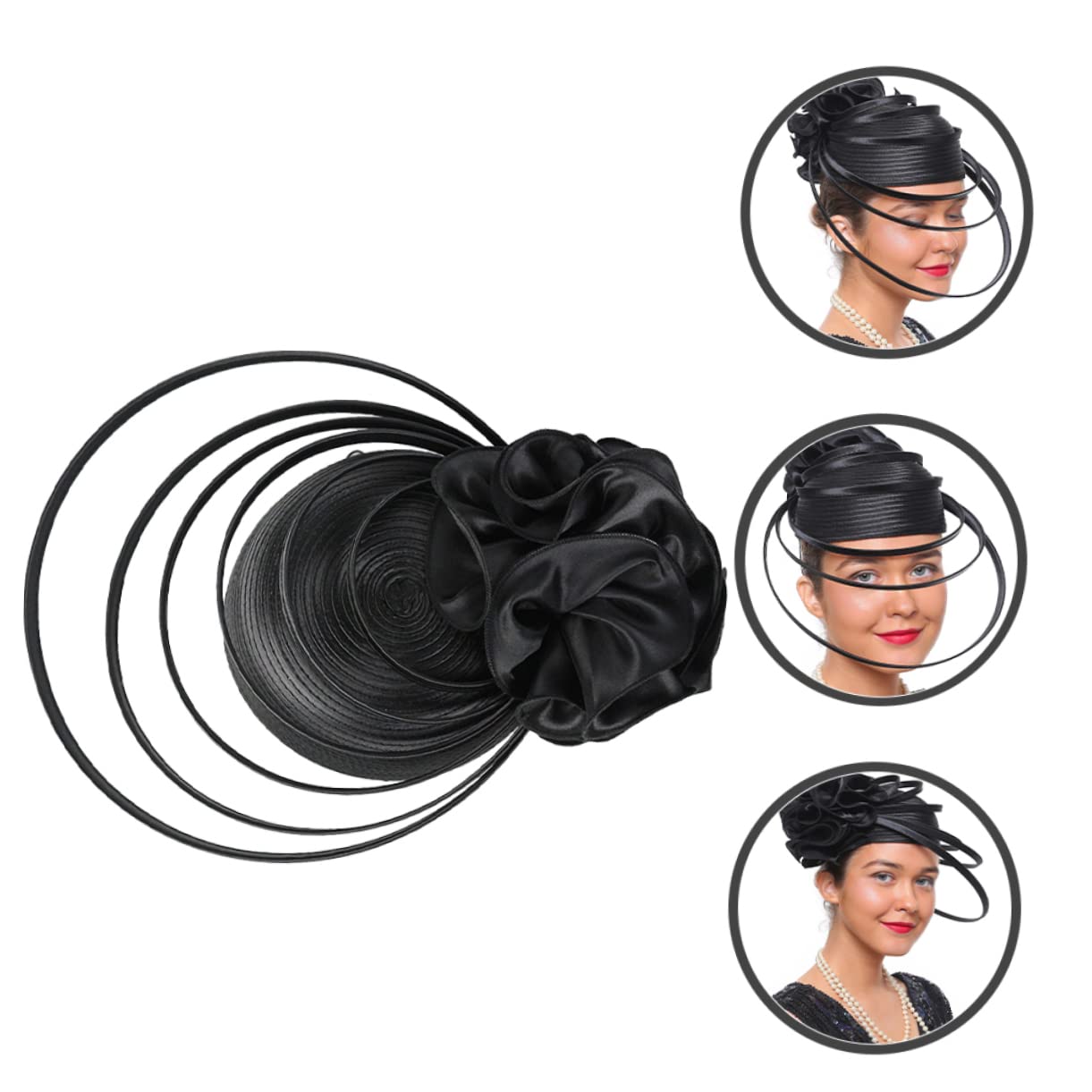 2piezas Sombrero Fascinator De Mujer Para Bodas y Fiestas Accesorio De Cabeza Elegante Para Ceremonias y Eventos Diseño Ligero y Cómodo Para Fiesta De Té y Banquetes