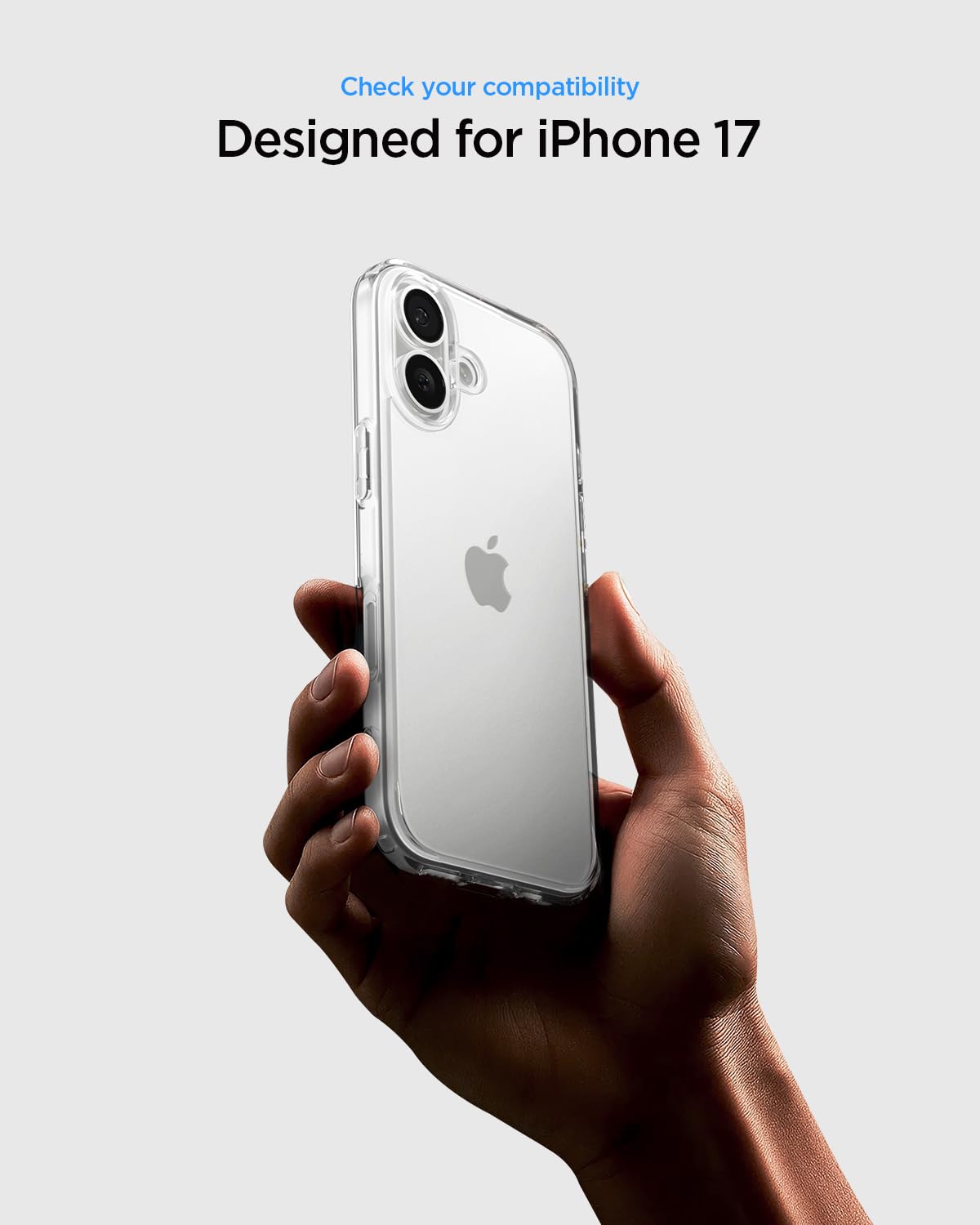 Spigen Ultra Hybrid Back Cover Case Compatible with iPhone 17 (TPU + Poly Carbonate | Crystal Clear) — Amazon image 2