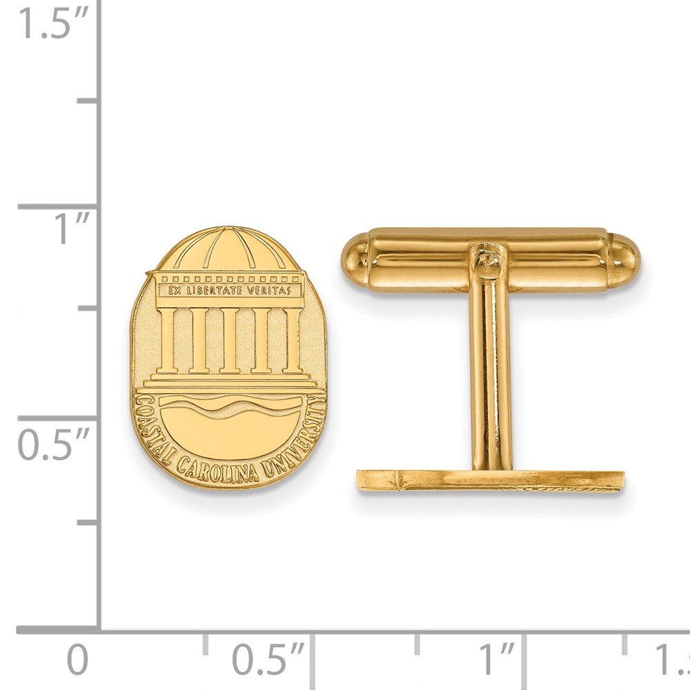LogoArt 14ky Coastal Carolina University Crest Cuff Link