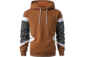 EDM Pullover Hoodie: Vibrant Panel Sweatshirt for Men