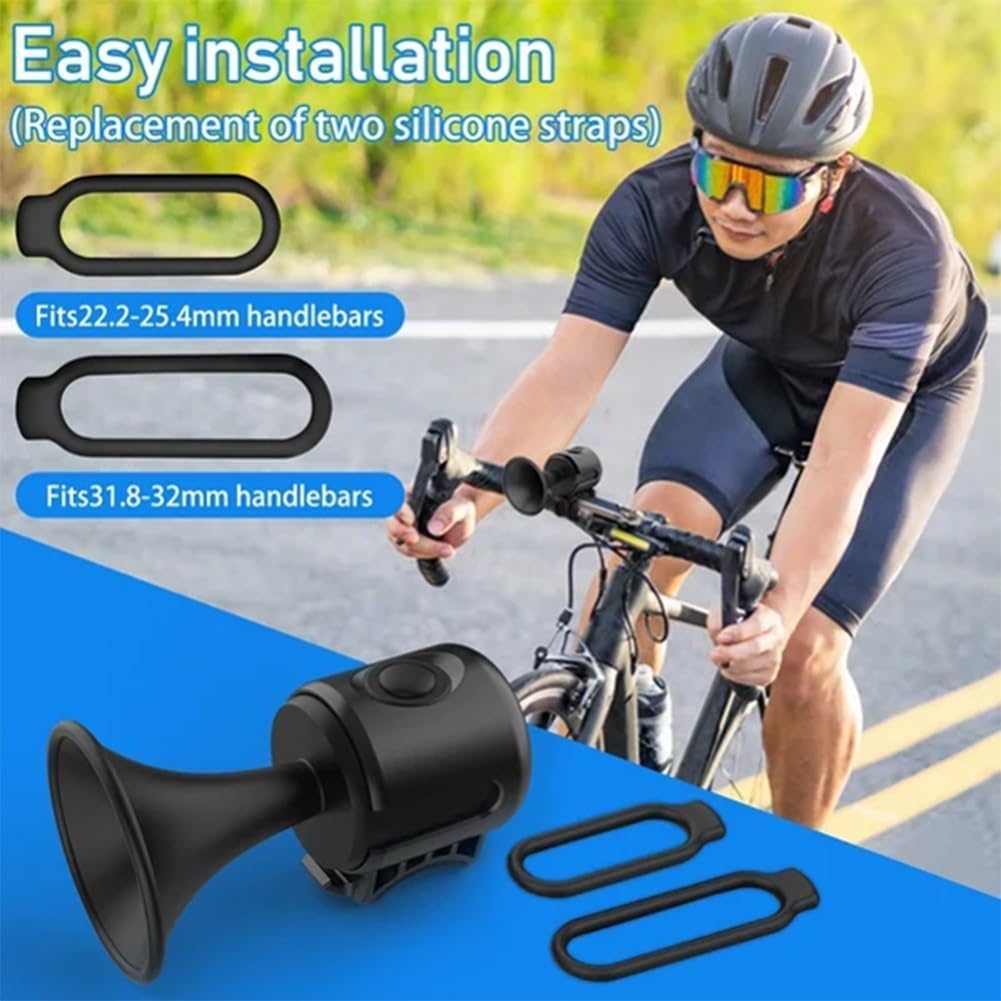 Mini corno elettrico del veicolo, Corno elettrico della bici, Campanello della bici per bambini, Corno della bici per adulti, Accessori per mountain bike Corno elettrico, Campana classica per