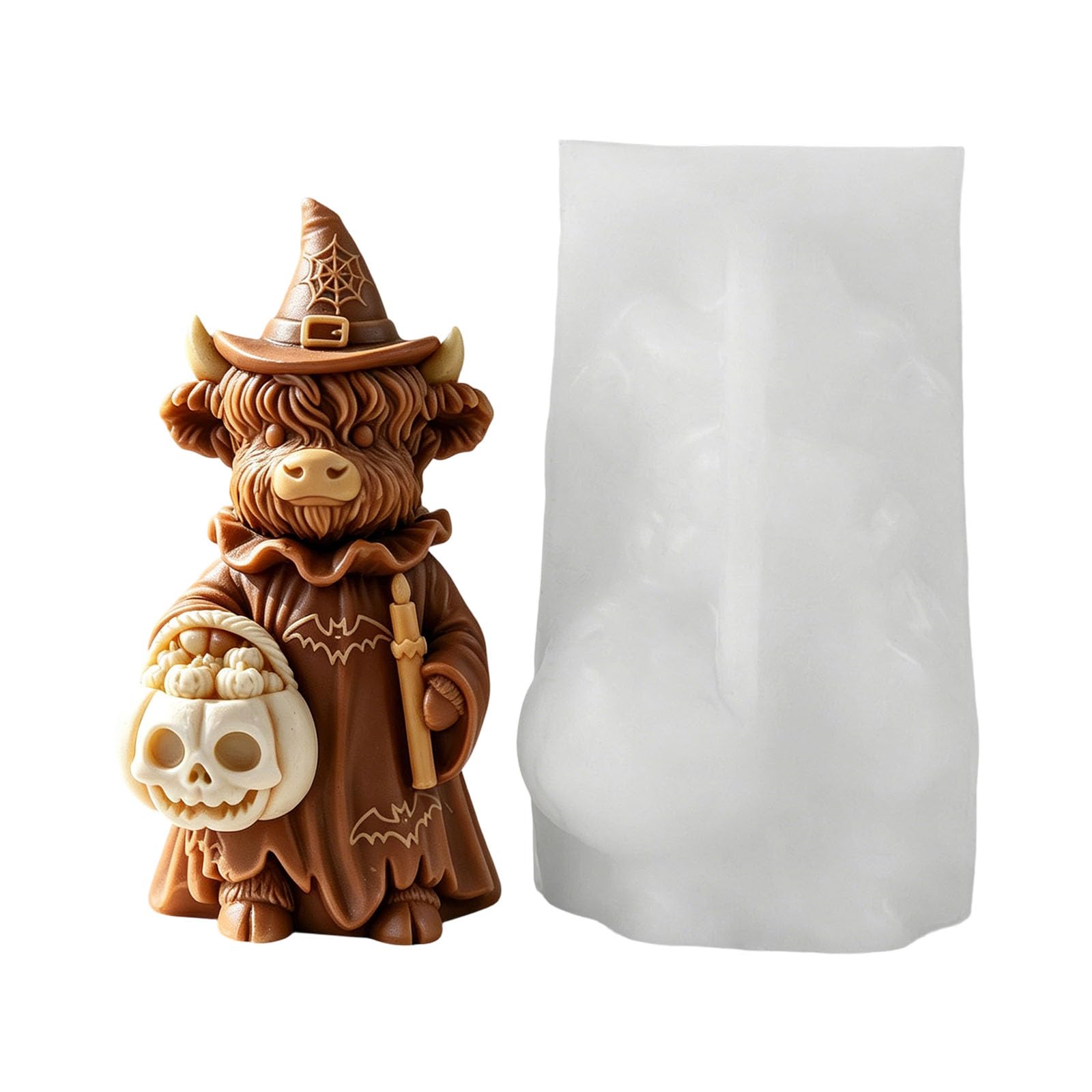 Shntig Food Grade Silicone Featuring Lovely Cattle Design Great for Holiday Projects Halloween Height Cattle