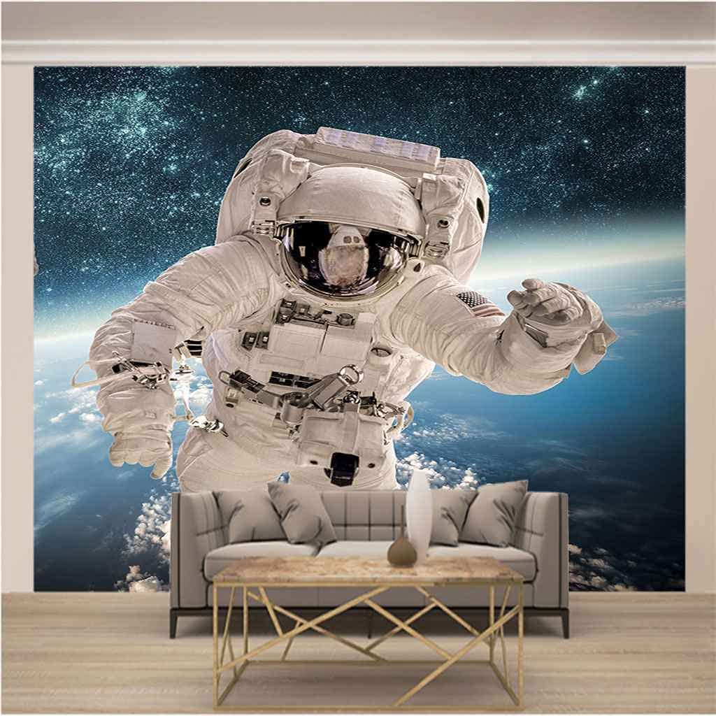 Sticker mural 3D - Astronaute - PVC imperméable - 40x60 cm - Décoration chambre enfant - Mixte - Maison