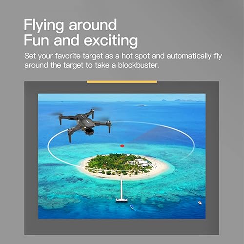 Miniatura 7 de Drone GPS plegable con cámara UHD de 8K para adultos, cuadricóptero con motor sin escobillas, retorno automático a casa, sígueme, 70 minutos de