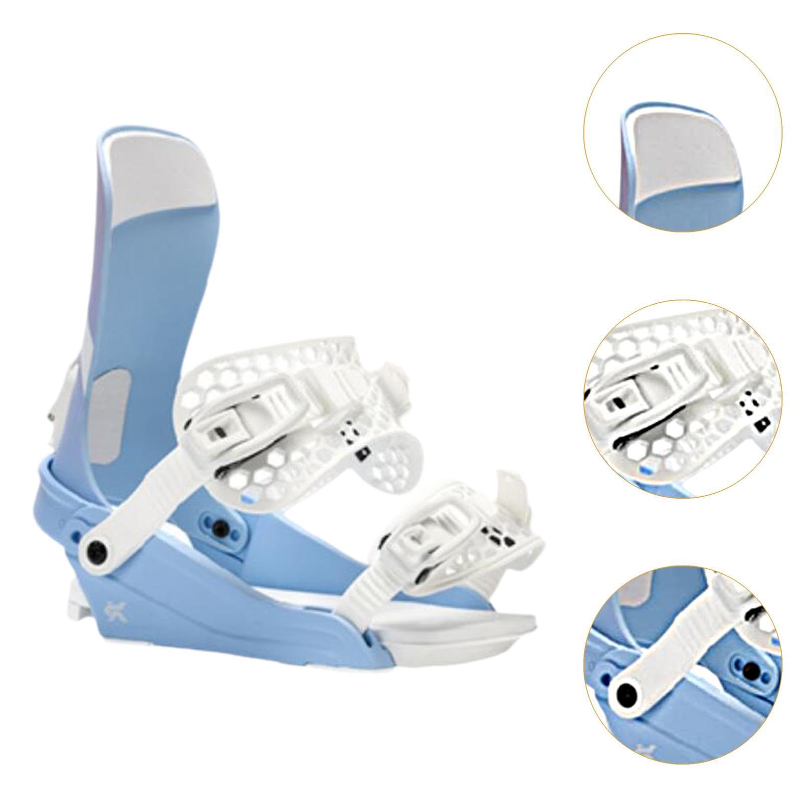 Fijaciones de Snowboard para Hombre Y Mujer, Equipo de Esquí para Principiantes, Ligeras, de Invierno, con Hebilla de Liberación Rápida, Profesionales